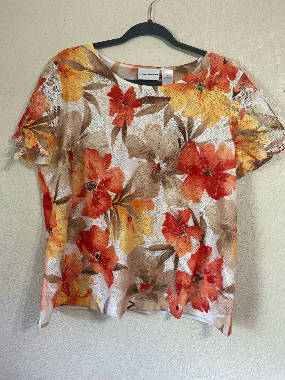 Alfred Dunner Floral Blouse